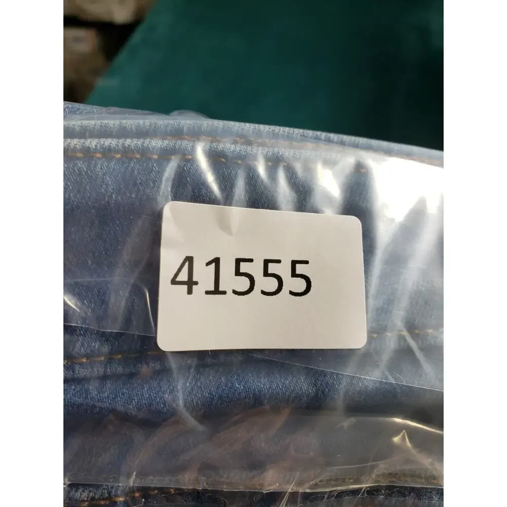 Loft Jeans Size 12 Women Blue Pants Denim Stretch Fray Hem Mid Rise Curvy Skinny